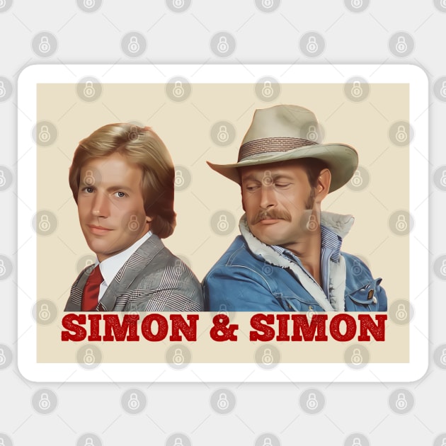 Simon & Simon - 80s Tv Show Sticker by wildzerouk